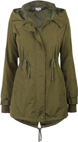 img 3 attached to ILoveSIA Womens Military Trench Jacket Women's Clothing