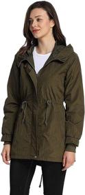 img 1 attached to ILoveSIA Womens Military Trench Jacket Women's Clothing