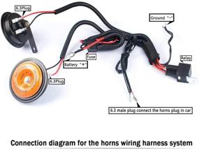 img 2 attached to 🔌 Somaer 12V Horn Wiring Harness Kit: Grille Mount Blast Tone Horns (Horn Not Included)