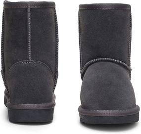 img 2 attached to Top-rated Vepose Winter 👞 Leather Classic Booties for Boys