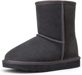 img 4 attached to Top-rated Vepose Winter 👞 Leather Classic Booties for Boys