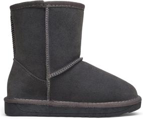 img 3 attached to Top-rated Vepose Winter 👞 Leather Classic Booties for Boys