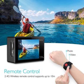 img 2 attached to 2021 Version AKASO EK7000 4K WiFi Action Camera Ultra HD 30m Underwater Waterproof Camera Remote Control Underwater Camcorder with 2 Batteries and Helmet Accessories Kit