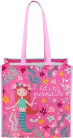 img 4 attached to 🧜 Mermaid-themed Large Recycled Gift Bags for Kids by Stephen Joseph