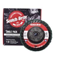 🔄 scotch-brite clean and strip xt pro extra cut disc - heavy rust remover - 4.5” x 5/8-11 quick change thread - extra coarse aluminum oxide - pack of 1 logo