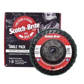 img 4 attached to 🔄 Scotch-Brite Clean and Strip XT Pro Extra Cut Disc - Heavy Rust Remover - 4.5” x 5/8-11 Quick Change Thread - Extra Coarse Aluminum Oxide - Pack of 1