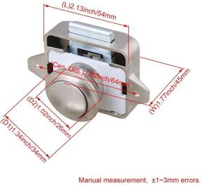 img 1 attached to 🔘 Набор из 20 кнопок с защелкой для дверей шкафов на моторномере с жемчужным никелем диаметром отверстия 26 мм - RDEXP