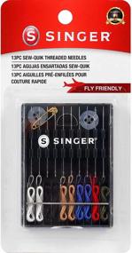 img 3 attached to 🧵 Singer Sew-Quik Hand Needle Kit - Pre-threaded for Quick Sewing