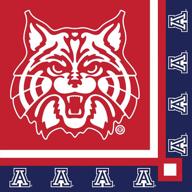 🏀 яркие салфетки для напитков arizona wildcats - 20 штук от creative converting логотип