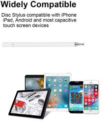img 1 attached to 🖊️ KIMZY ElegantPen Disc Stylus Pen for iPad, iPhone, Samsung Note 10, Google Pixel 3, Smartphones, Tablets, and Touch Screen Devices