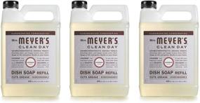 img 1 attached to 🍽️ 48oz (3 Pack) Mrs. Meyer’s Clean Day Liquid Dish Soap Refill - Lavender Scent