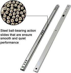 img 1 attached to High-Quality Yoohey Metal Drawer 🗄️ Slides with Smooth Bearing Slide Mechanism