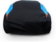 🚗 mornyray waterproof car cover - all weather snowproof uv protection windproof outdoor full coverage - universal fit for sedan (194-206 inch length) logo