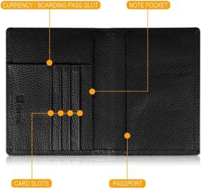 img 1 attached to 🔒 Secure Your Travels: Fintie Passport Holder - Blocking Leather Travel Accessories