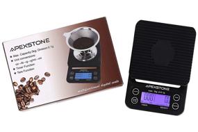 img 3 attached to ☕ Apexstone Coffee Scale with Timer: Precise Brewing Companion for Pour Over and Espresso