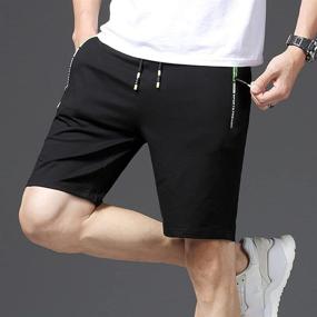 img 2 attached to 🩳 Elastic Boys' Clothing: Kihatwin Casual Workout Shorts