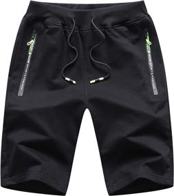 img 4 attached to 🩳 Elastic Boys' Clothing: Kihatwin Casual Workout Shorts