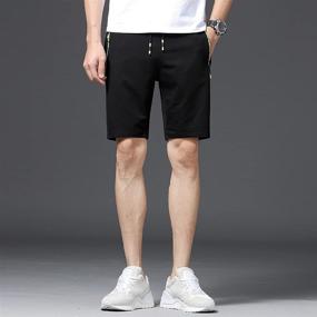 img 1 attached to 🩳 Elastic Boys' Clothing: Kihatwin Casual Workout Shorts