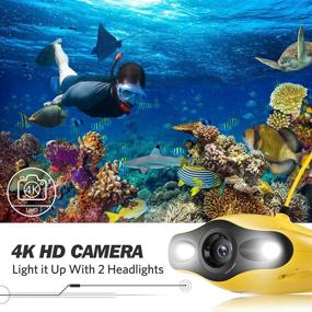 img 3 attached to 🌊 Gladius Mini Underwater Drone - 4K 1080P 12MP UHD Underwater Camera with Real-Time Viewing, Remote Control, and APP Control - Dive to 330ft, Live Stream, Adjustable Tilt-Lock, Fish Finder, ROV