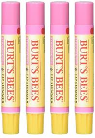 img 1 attached to 👄 Best Deal: Burt's Bees Lip Shimmer Strawberry - Pack of 4 (0.09 Ounces)