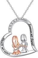 sisters sterling forever necklace friendship logo