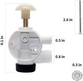 img 1 attached to Sikawai 385314349 RV Water Valve Assembly: Complete Repair Kit for Dometic Sealand Pedal Flush Toilets in Camper Trailers