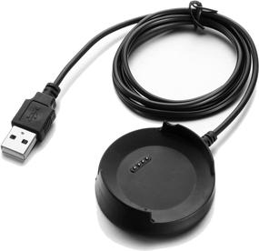 img 4 attached to 🔌 RuenTech Compatible ZTE Quartz Charger & 3.3ft USB Cable: Efficient Charging Dock for ZTE Quartz Smartwatch (Black)