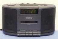 sony icf-cs650 dual alarm clock radio cassette tape player stereo - dream machine enhanced for seo logo