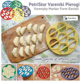 img 1 attached to 🥟 Effortlessly Create Perfect Vareniki Pierogi with PetriStor's New Varenyky Marker Mold