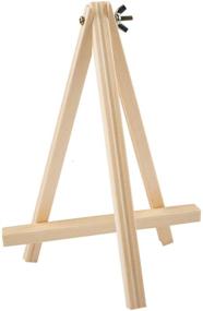 img 2 attached to MEEDEN 9.52 Inch Tall Wood Easels: Set of 6 Tabletop Display Easels for Art Craft, Pine Wood Painting Tripod Stand – Ideal for Artist Adults & Students