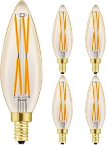 img 4 attached to Energy-Efficient LED Chandelier Light Bulbs | B11 E12 Base | 100W Equivalent