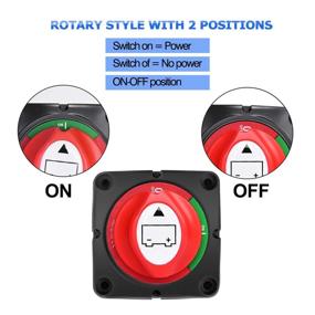 img 3 attached to Nilight 90015A Battery Switch: Waterproof Heavy Duty Power Cut Master Switch for Car, RV, Boat – On/Off. 2-Year Warranty Included!