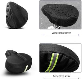 img 2 attached to AceList Comfortable & Soft Bike Seat Cushion: Enhanced Comfort for Women and Men | Waterproof Cover Included