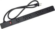 🔌 opentron ot0160631: heavy duty metal surge protector power strip with 6 black outlets, 3 feet cord - including mounting parts logo