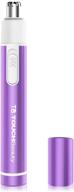 ✂️ touchbeauty women's ear nose hair trimmer: mini pen-sized, battery powered, violet color logo