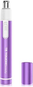 img 4 attached to ✂️ TOUCHBeauty Women's Ear Nose Hair Trimmer: Mini Pen-Sized, Battery Powered, Violet Color