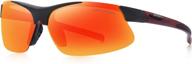 cury protech men's polarized sunglasses: superior sports eyewear for cycling, fishing, and golf with tr90 superlight frame логотип