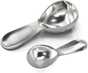 img 1 attached to ☕ BALCI - Stainless Steel Coffee Scoop Set (1&amp;2 Tbsp, 15ml and 30ml) Precision Measuring Spoons for Coffee, Tea, Sugar, Flour and More!