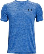 футболка с коротким рукавом under armour boys' tech 2.0: прочная, комфортная и стильная одежда для активного времяпрепровождения. логотип