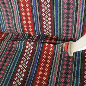 img 1 attached to 🔵 AOTOMIO 10 штук богемских синих автомобильных чехлов Baja Blanket: Полный этнический стиль дизайна с цветами, универсальная посадка