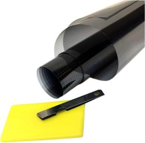 img 4 attached to 🚗 OTOLIMAN Uncut Roll Window Tint Film Black 20" x 20' - Scratch Resistant Film for Cars, Home, Office Glass