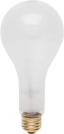 satco s4960 ps25 frosted light bulb, 130v 300w, medium base logo