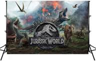 🦖 dinosaur backdrops: immersive jurassic world happy birthday photography backdrop - enhance your celebration with 5x3ft jurassic era background banner cake table decor by mohoto logo