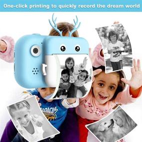 img 3 attached to 📸 ieGeek Instant Print Camera for Kids Boys Girls | 24MP Digital Video Camera with Paper Film, HD 1080P, 2.4 Inch Color Screen | Toy Selfie Mini Camera with 16GB SD Card