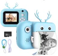 📸 iegeek instant print camera for kids boys girls | 24mp digital video camera with paper film, hd 1080p, 2.4 inch color screen | toy selfie mini camera with 16gb sd card logo
