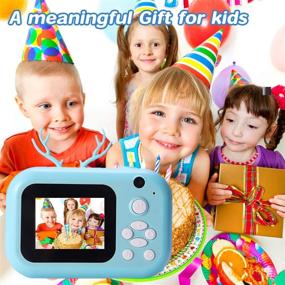img 1 attached to 📸 ieGeek Instant Print Camera for Kids Boys Girls | 24MP Digital Video Camera with Paper Film, HD 1080P, 2.4 Inch Color Screen | Toy Selfie Mini Camera with 16GB SD Card