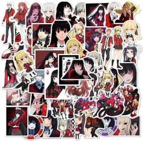 img 4 attached to Kakegurui Stickers Pack 50-Pcs Decals Of Manga Bumper Stickers Decals For Cars Motorcycle Portable Luggages Ipad Laptops Waterproof Sunlight-Proof (Kakegurui)