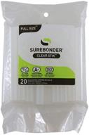 🔥 surebonder clear stik hot glue sticks (dt-20) - full size, all temp - 20 pack – made in usa logo