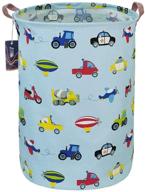 🚗 hkec 19.7’’ waterproof foldable storage bin for laundry hamper, organizer basket for toy bins, gift baskets, bedroom, clothes, baby hamper (car) - dirty clothes laundry basket, canvas logo