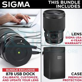 img 2 attached to Улучшенный объектив Sigma 85mm f/1.4 DG HSM Art для камер Nikon 📷 F + USB-док для Sigma: расширенный комплект аксессуаров и для путешествий Altura Photo